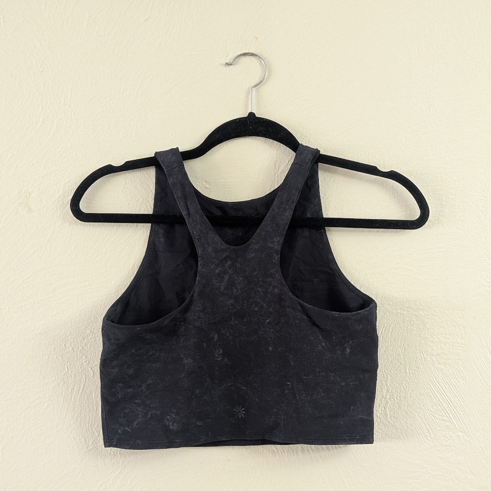 Athleta Navy Racerback Crop Top